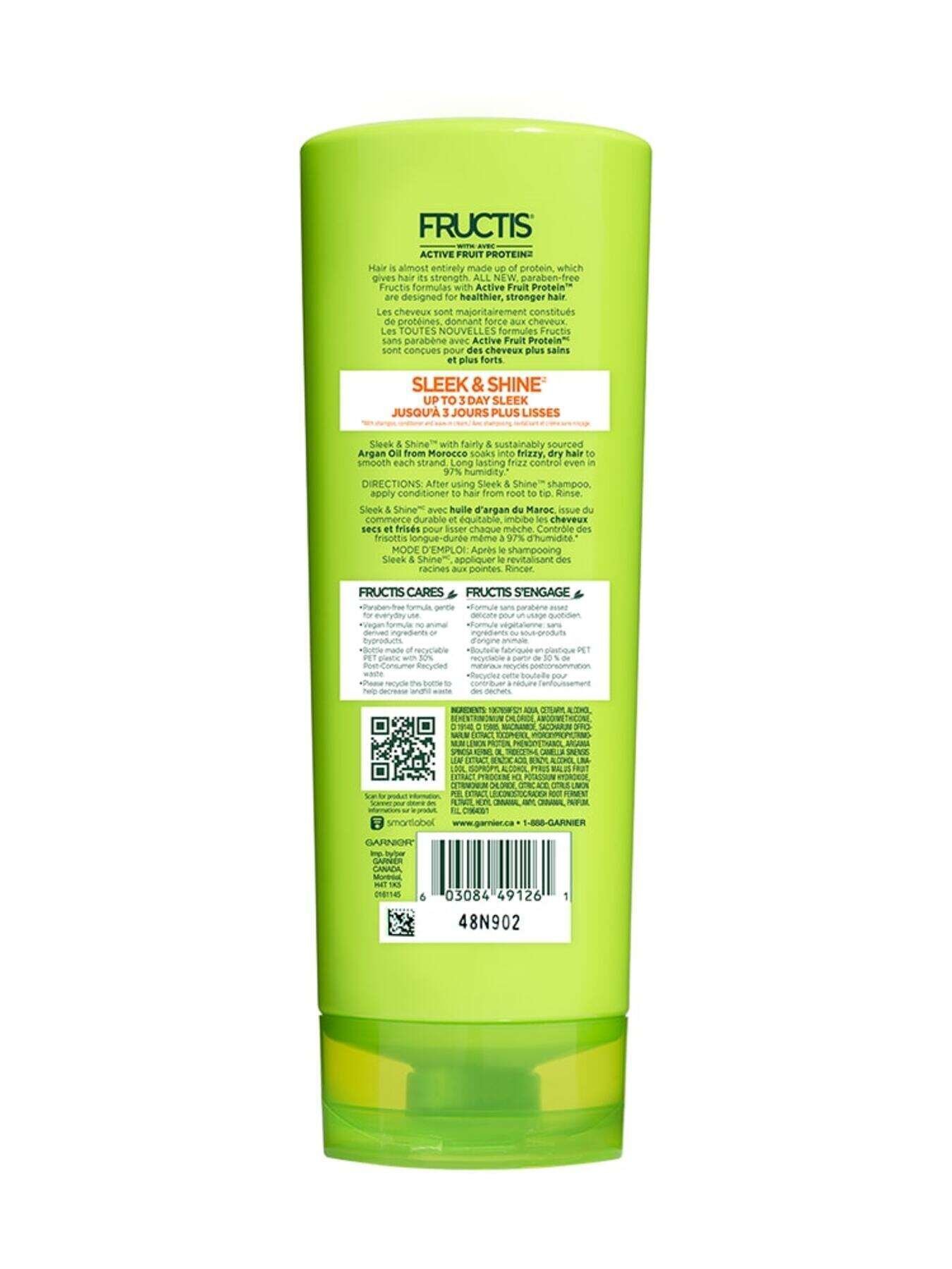 garnier hair conditioner fructis sleek shine fortifying conditioner 354 ml 603084491261 t2